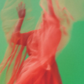Blurred Red Dress Movement