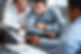 Portrait of an agent consulting a mature couple