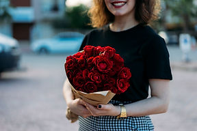 Bunch of red roses