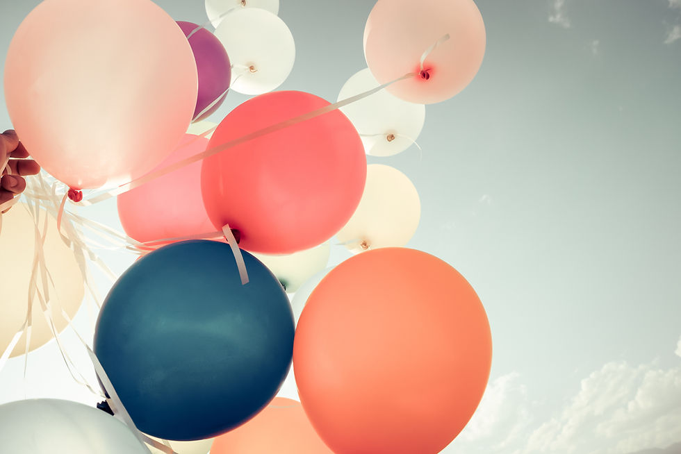 Colorful Balloons Skyward