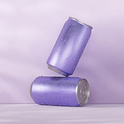 Purple Soda Cans