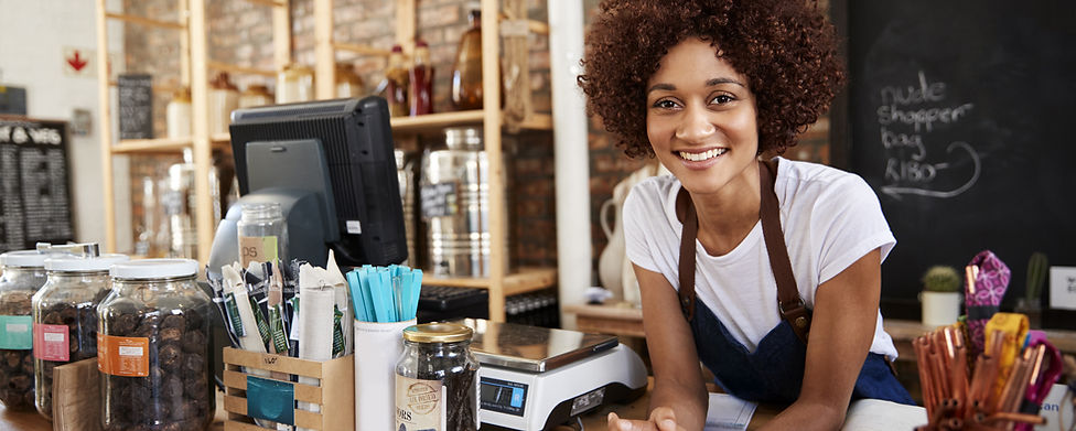 Smiling Shopkeeper