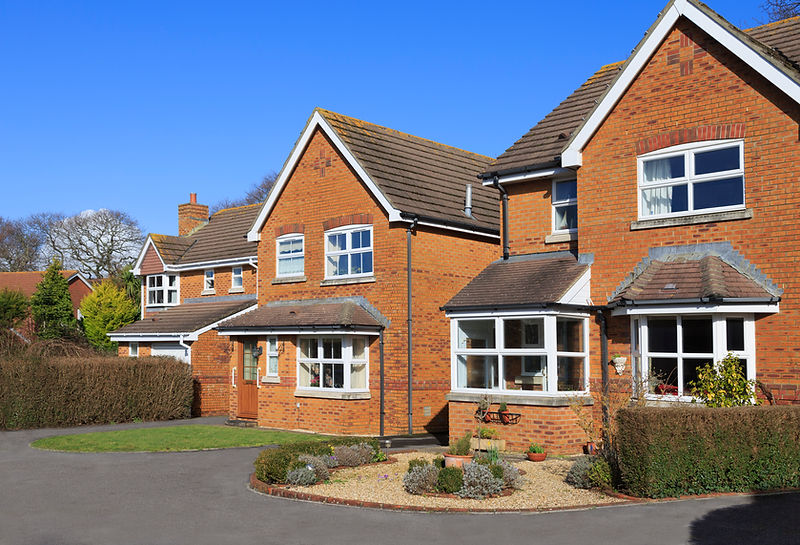 Modern suburban houses