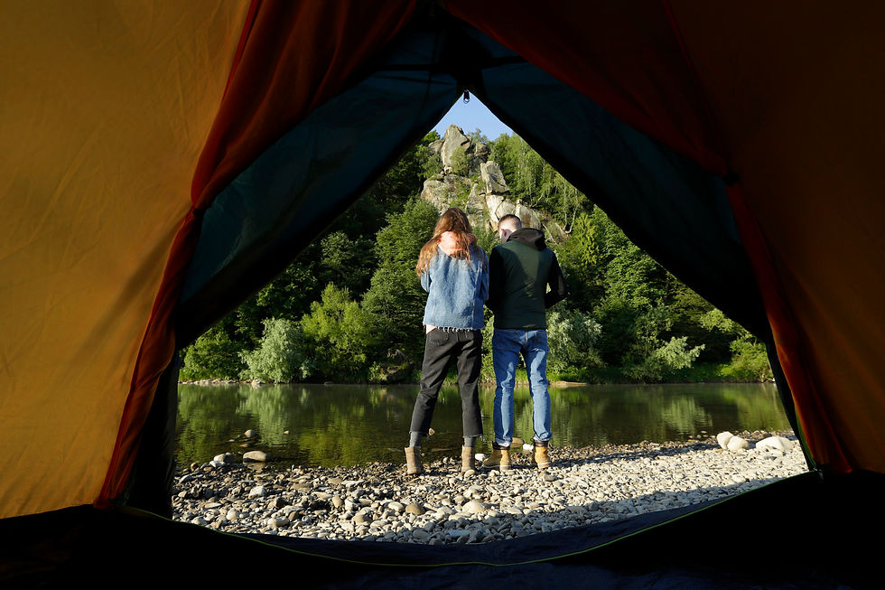 Camping in nature