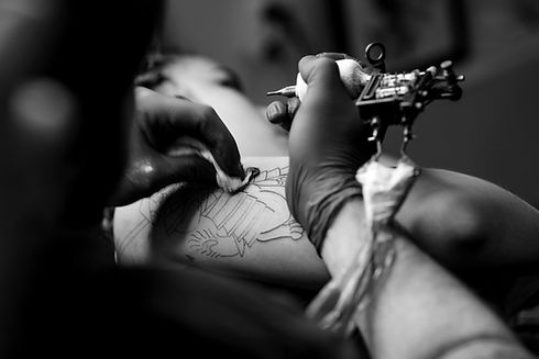 Tattooing In Progress