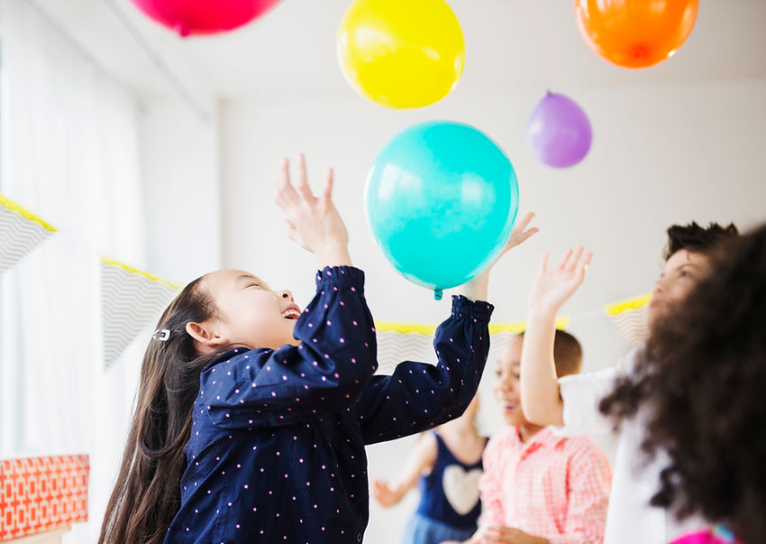 Kids Playing with Balloons