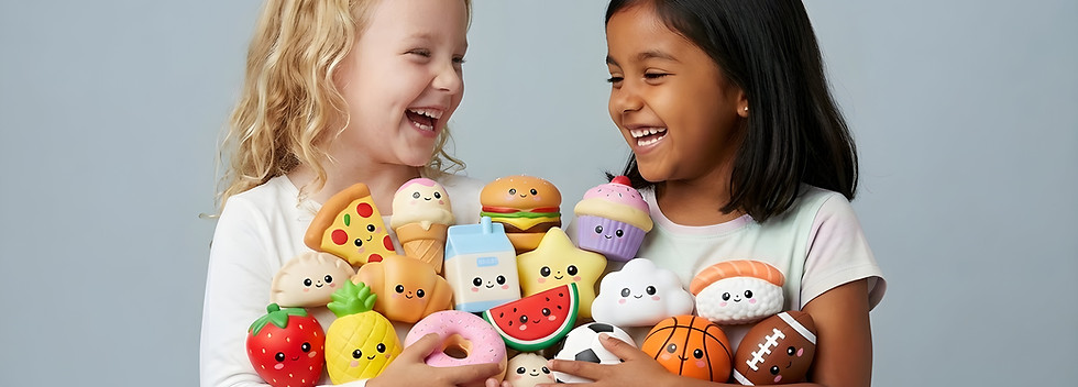 Children Holding Toys