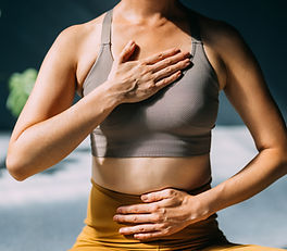 Concentration sur une posture méditative