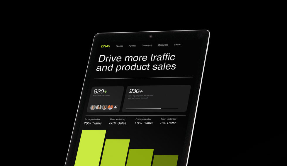 Marketing Dashboard Display