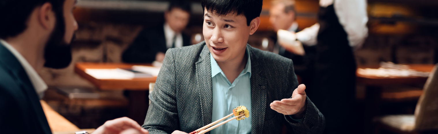 Business Meeting in Restaurant