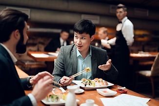 Business Meeting in Restaurant