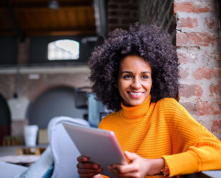 Woman with Tablet