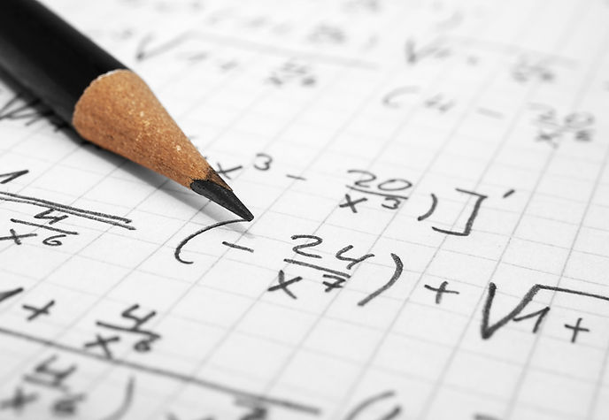 Pencil On Math Sheet