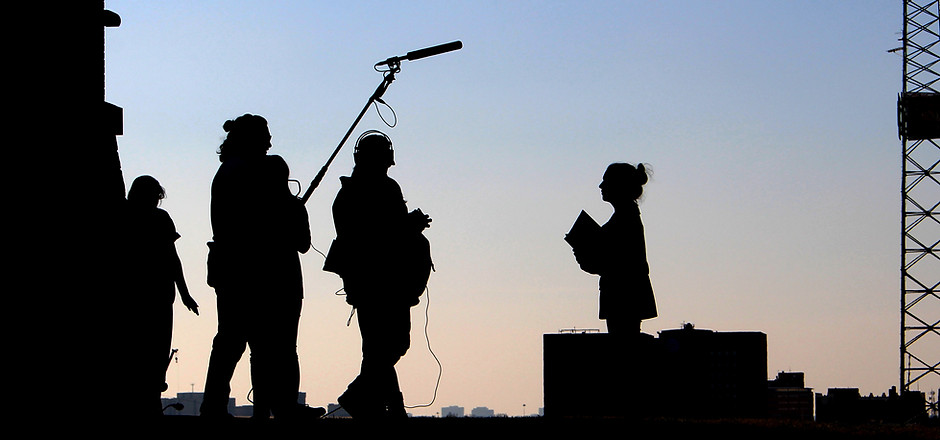 Filming at Dusk
