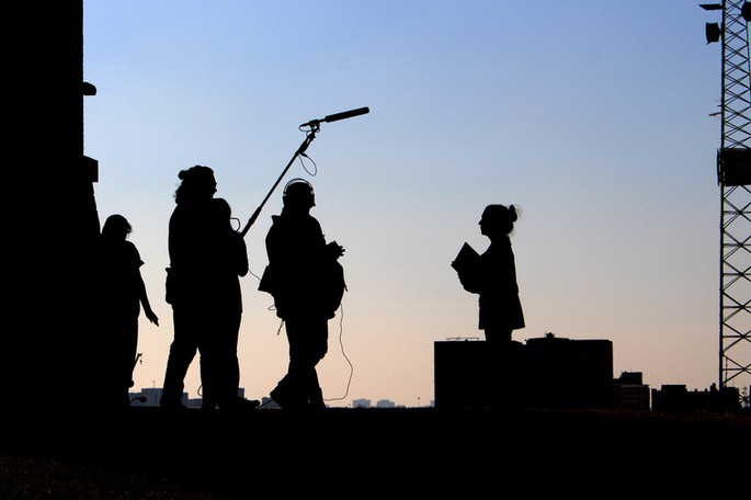 Filming at Dusk