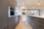 Modern kitchen with stainless steel appliances