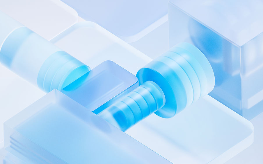 Abstract Blue Shapes