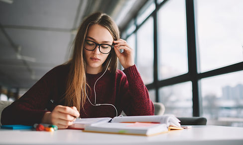Person studying