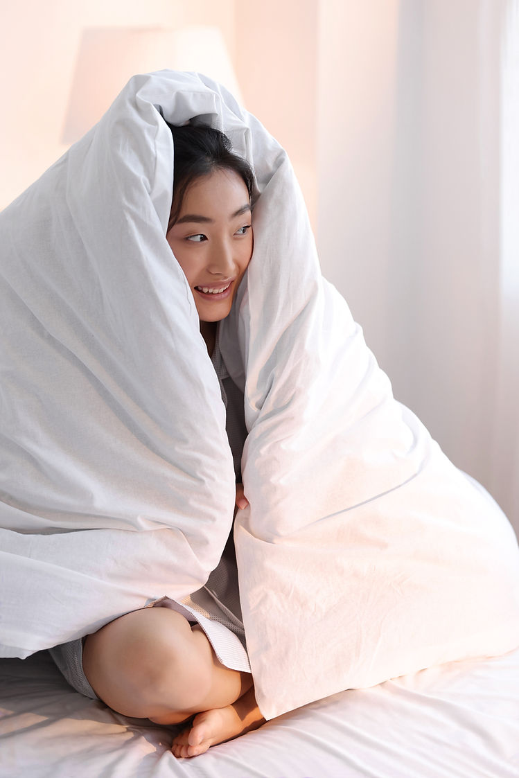Posizione della coperta accogliente