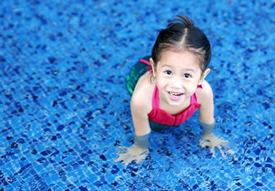 Cute Girl in Pool