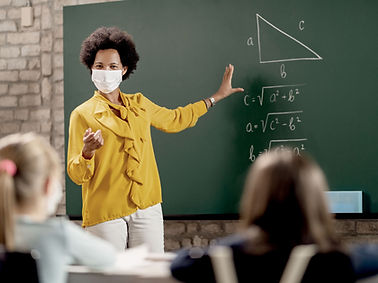 フェイスマスクと数学の先生