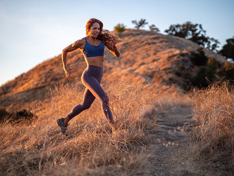 Woman Running Outdoors