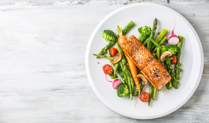 Grilled (or Pan Seared) Salmon With Mushroom Cilantro Sauce
