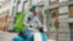 Delivery Rider On Scooter