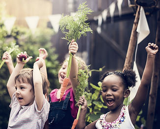 Kids in Vegetable Farm