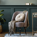 Grey Chair With Cushion