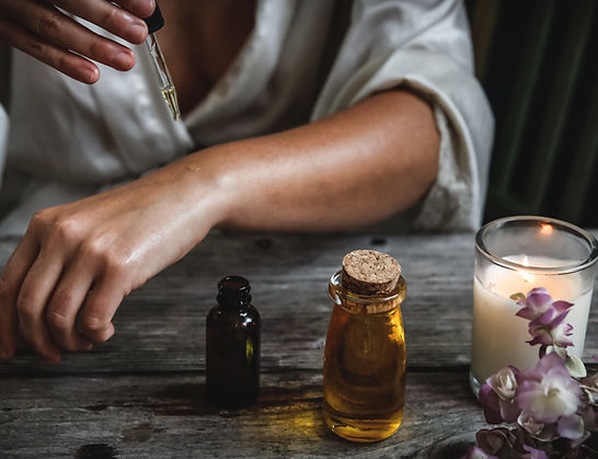 Aromatherapy Ritual Setup