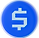Blue Dollar Icon