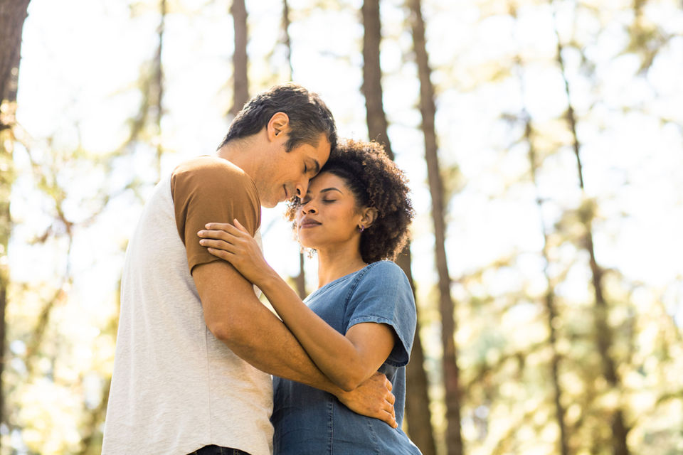 couple posing for photo