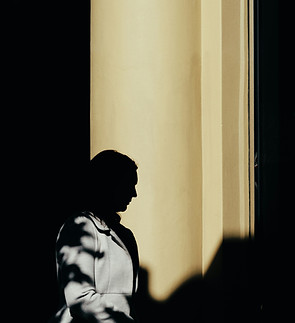 Silhouette Against Wall