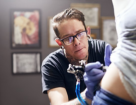 Tattoo Artist Working