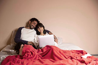 Couple Watching Laptop