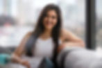 Woman Sitting at Home
