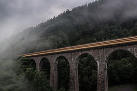 Train On Bridge