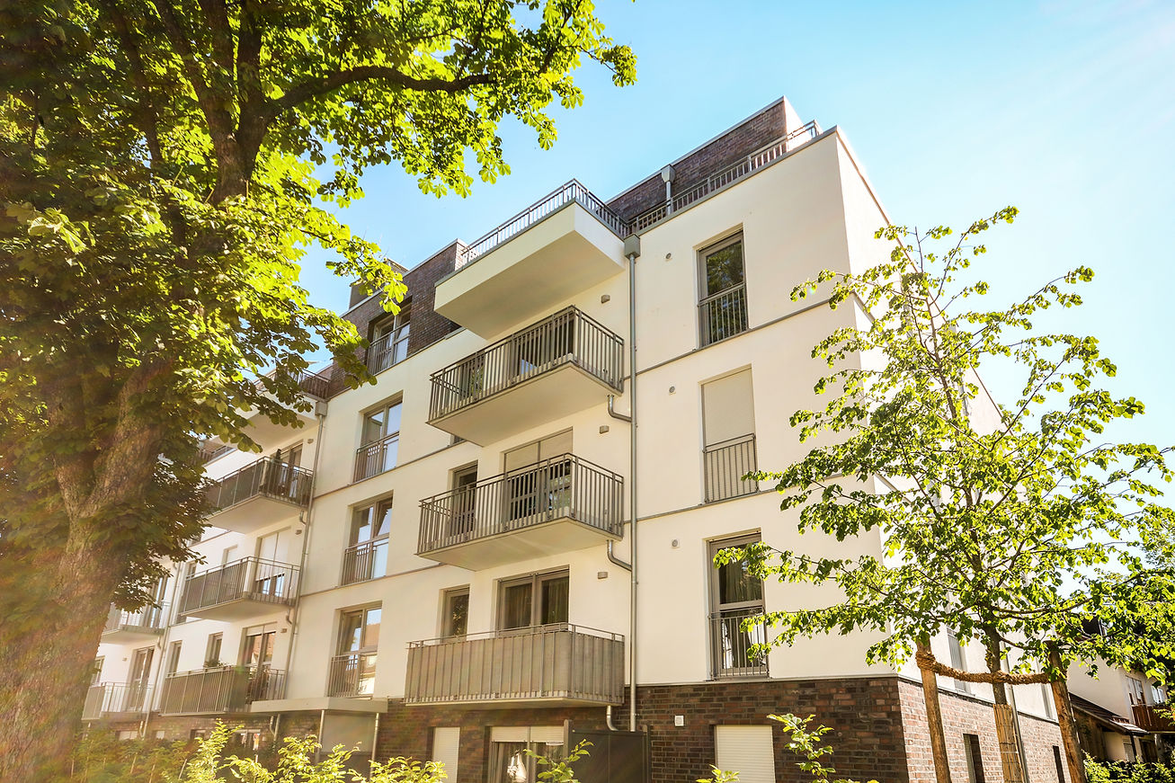 Modern apartment building