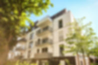 Modern apartment building