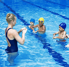 Swimming Trainer with Students