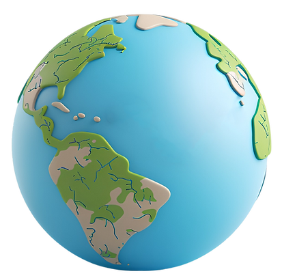 Ilustración colorida de la tierra