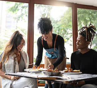 Friendly Restaurant Interaction