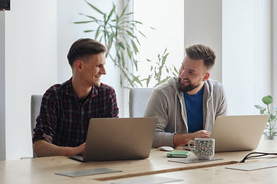 Co-workers in Modern Office