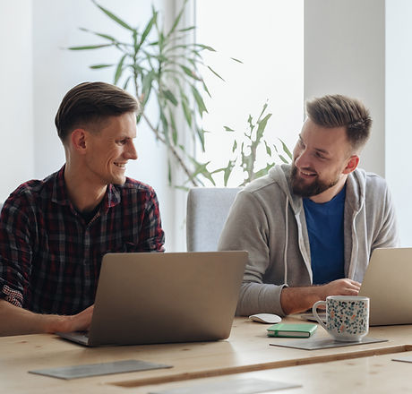 Co-workers in Modern Office