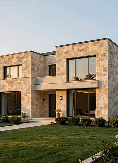 Modern Stone House