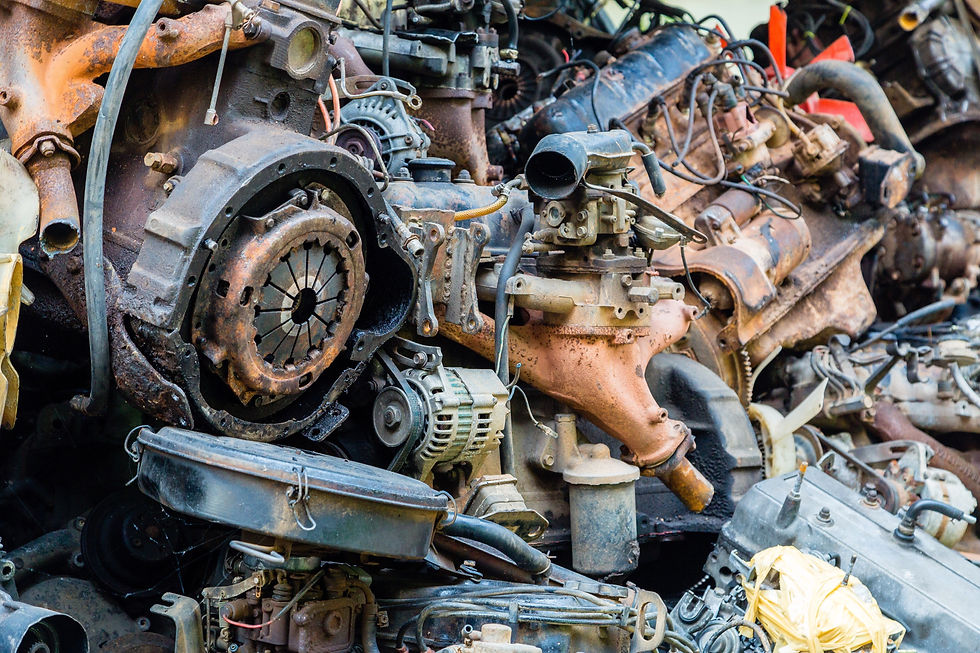Close-Up Of Abandoned Machinery