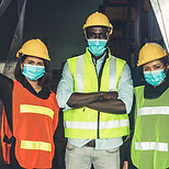 Workers with Masks
