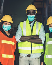 Workers with Masks