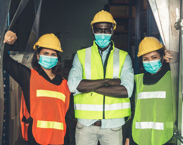 Workers with Masks